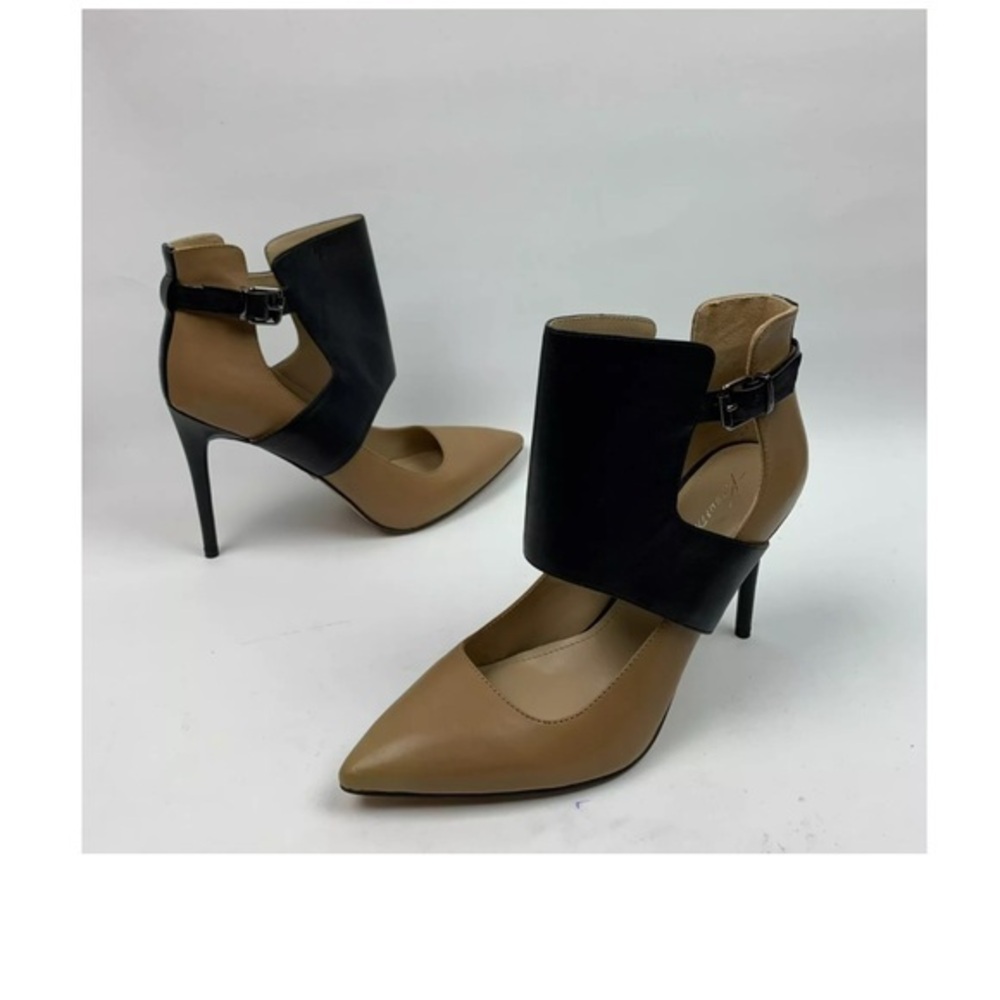 Kenneth Cole Bonnet Pumps Black/Tan, Sz 9.5, NWT